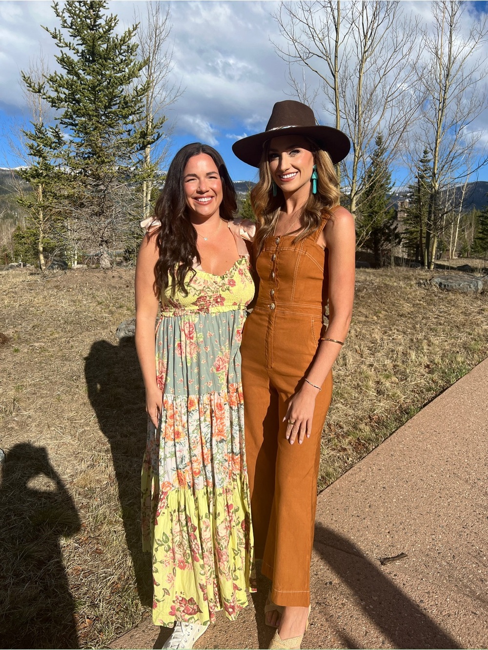 Free People Floral Tiered Maxi Dress in Sage, Lemon & Blush - Picture 2 of 3